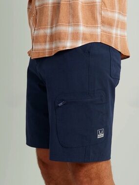 Huk Men's Navy Cargo Pocket Performance Shorts